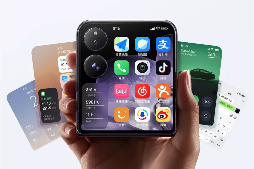 Xiaomi MIX Flip erhält ein 4,01 Zoll großes externes Display, einen Snapdragon 8 Gen 3 Chip und einen 4.780 mAh Akku