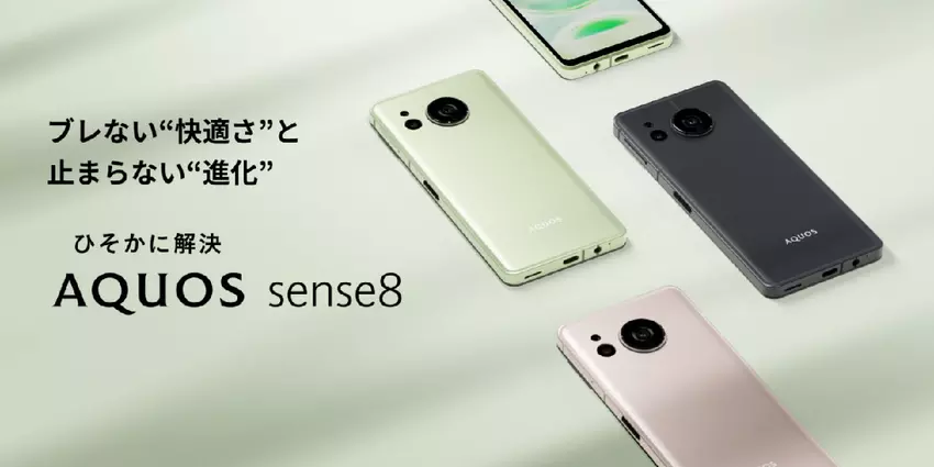 Sharp Aquos Sense 8 - Snapdragon 6 Gen 1, 180Hz IGZO OLED Display, NFC, 50MP Kamera und IP68 Wasserschutz für $415