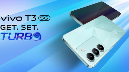 vivo T3: 120Hz AMOLED-Display, MediaTek Dimesnity 7200 Chip, 50 MP Triple-Kamera und IP54 Schutz für $240