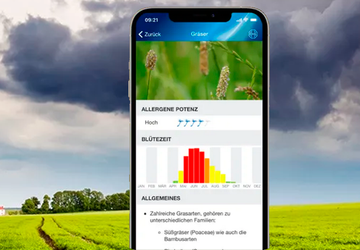 Die neue interaktive Karte des DWD ...