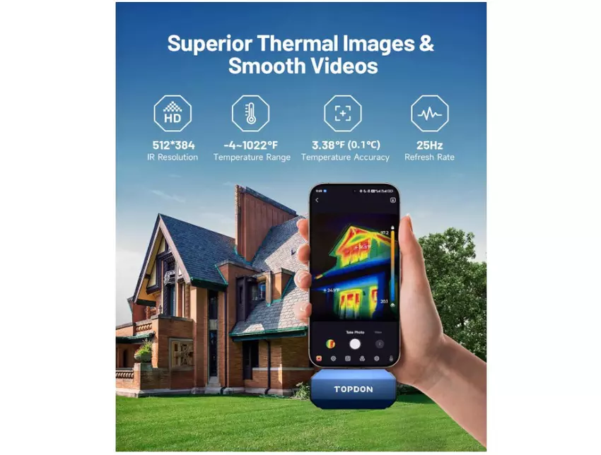 TOPDON TC001 Telefon-Wärmebildkamera