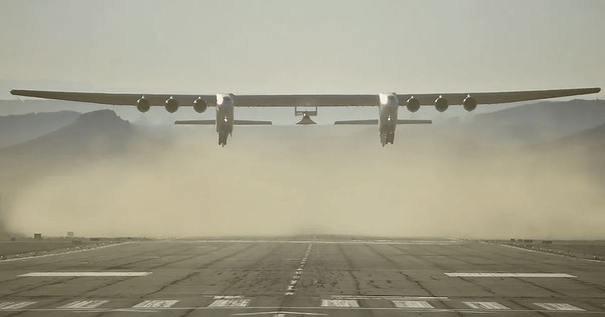 Stratolaunch testete das größte Roc-Flugzeug der Welt zum ersten Mal mit einem Modell des Hyperschallflugzeugs Talon-A