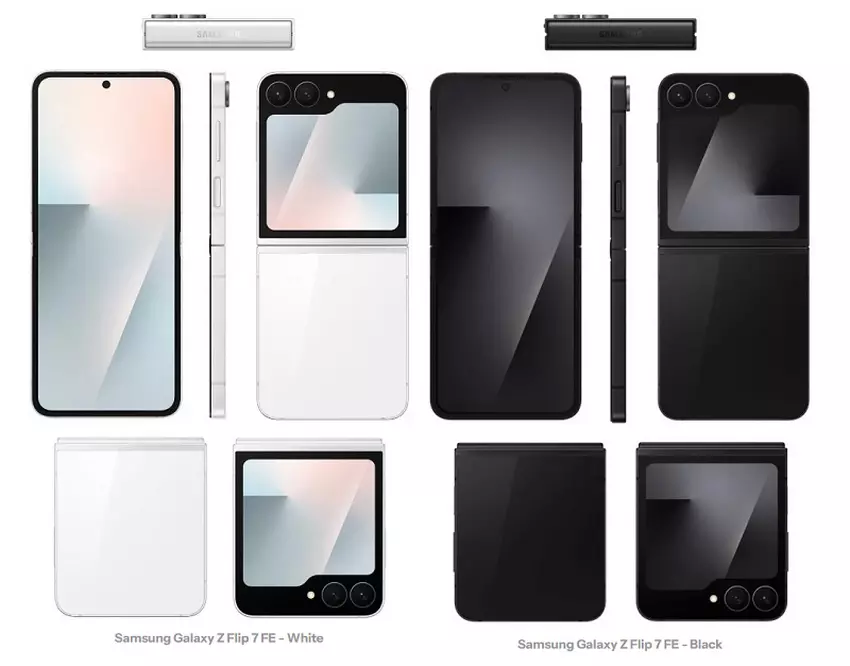 Galaxy Z Flip 7 FE Renderer