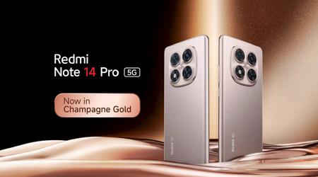 Redmi Note 14 Pro und Pro+ sind jetzt in der eleganten Farbe Champagnergold erhältlich