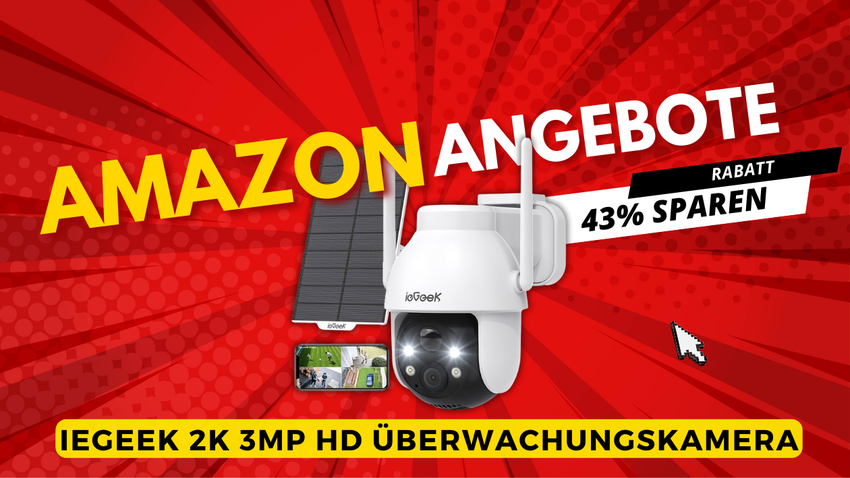 ieGeek 2K 3MP HD Überwachungskamera – Jetzt 43% günstiger!