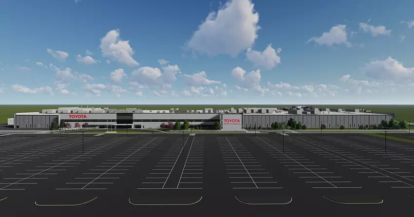Visualisierung des Werks Toyota Battery Manufacturing North Carolina