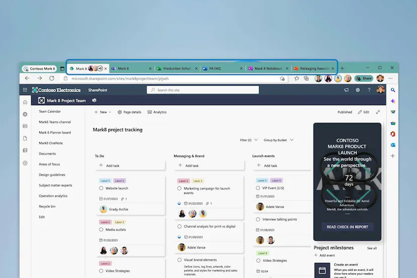 Microsoft Edge wird eine Funktion haben, mit der Sie eine Gruppe von Tabs mit einem einzigen Link teilen können