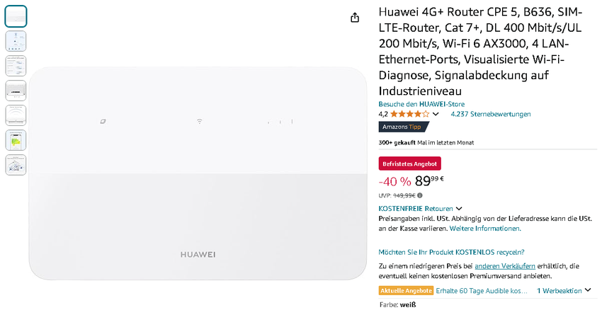 HUAWEI 4G CPE 5 Router