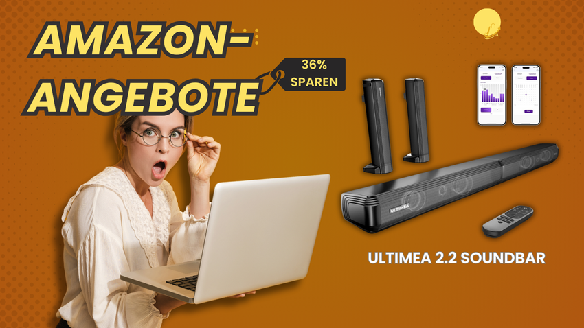 ULTIMEA Apollo S40 2.2 Soundbar – Jetzt 40€ sparen mit 36% Preisnachlass!