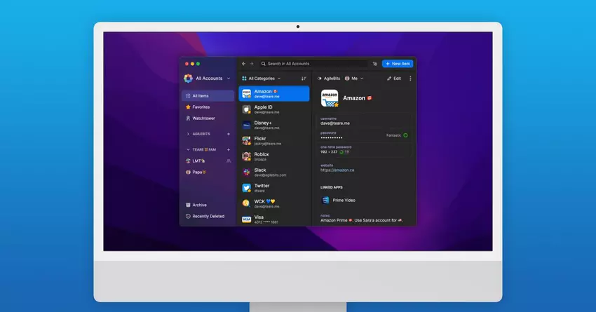 1Password 8 für Mac jetzt mit neuer Benutzeroberfläche und verbessertem Watchtower verfügbar