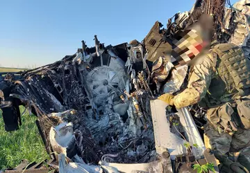 Marinesoldaten der Streitkräfte der Ukraine zeigten ...