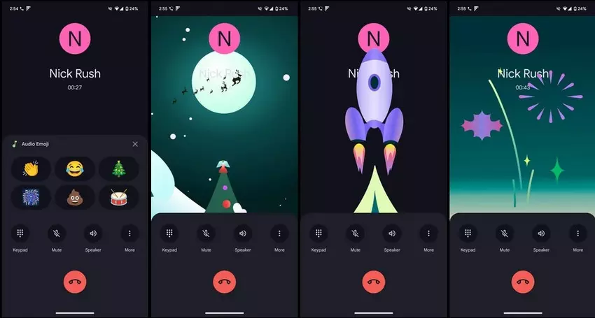 Neue Audio-Emoji in der Pixel Phone App