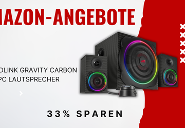 Speedlink GRAVITY CARBON RGB PC Lautsprecher ...