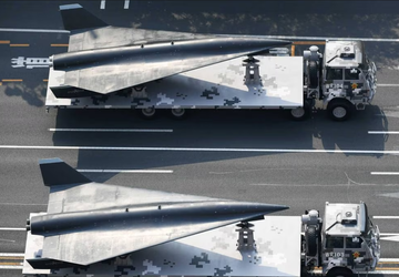 Satellit fotografierte die geheime chinesische WZ-8-Drohne, ...