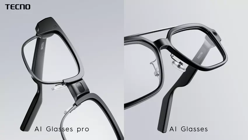 Die intelligenten Brillen AI Glasses und AI Glasses Pro. Illustration: Tecno
