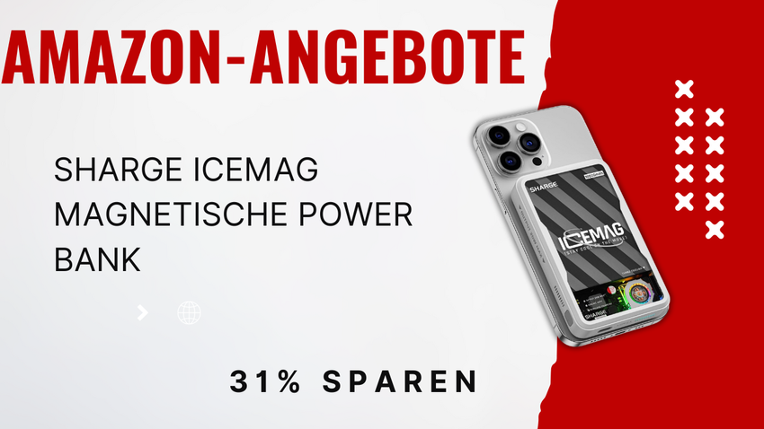 SHARGE ICEMAG Magnetische Powerbank Bundle – Jetzt 19€ reduziert!