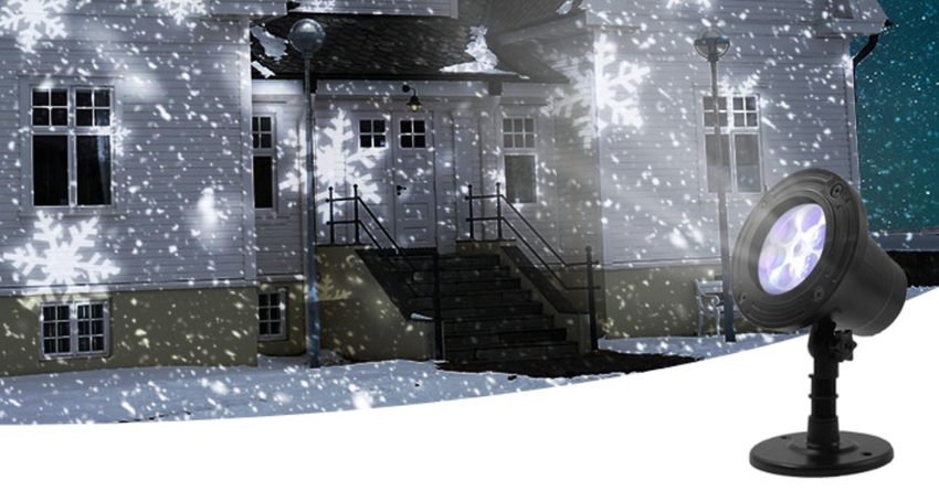 schneeflocken projektor test 2025