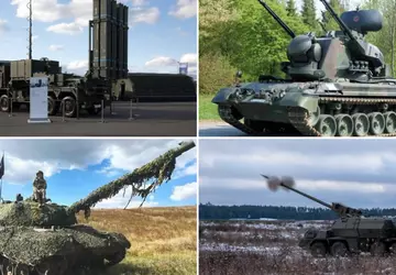 IRIS-T SLM SAMs, Leopard 1A5 Panzer, ...