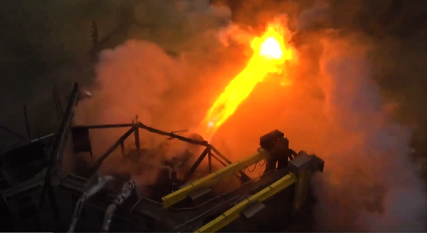 SpaceX testete eine verstärkte Startrampe auf der Starbase, um Zerstörungen beim Start eines Raumschiffs zu verhindern