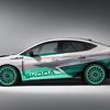 Heck des Skoda Enyaq RS Race