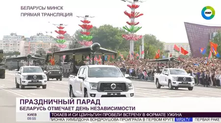 Weißrussland demonstriert bei der Parade iranische Shahed auf chinesischen Autos 