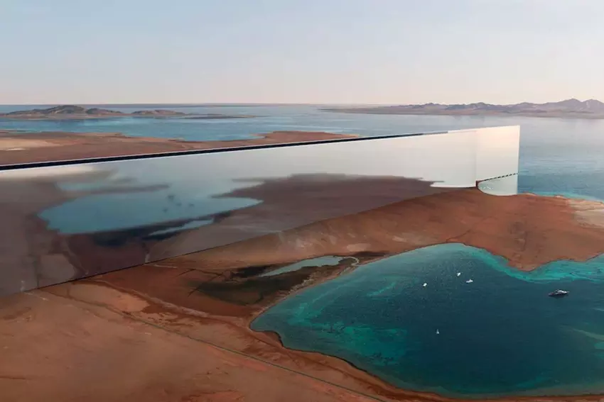 Der saudische Prinz will 1 Billion Dollar für den Bau eines 170 km langen horizontalen Wolkenkratzers Mirror Line bereitstellen, der höher sein wird als das Empire State Building