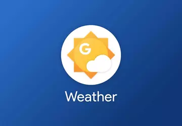 Eine Vorschauversion von Googles Wetter-App steht ...