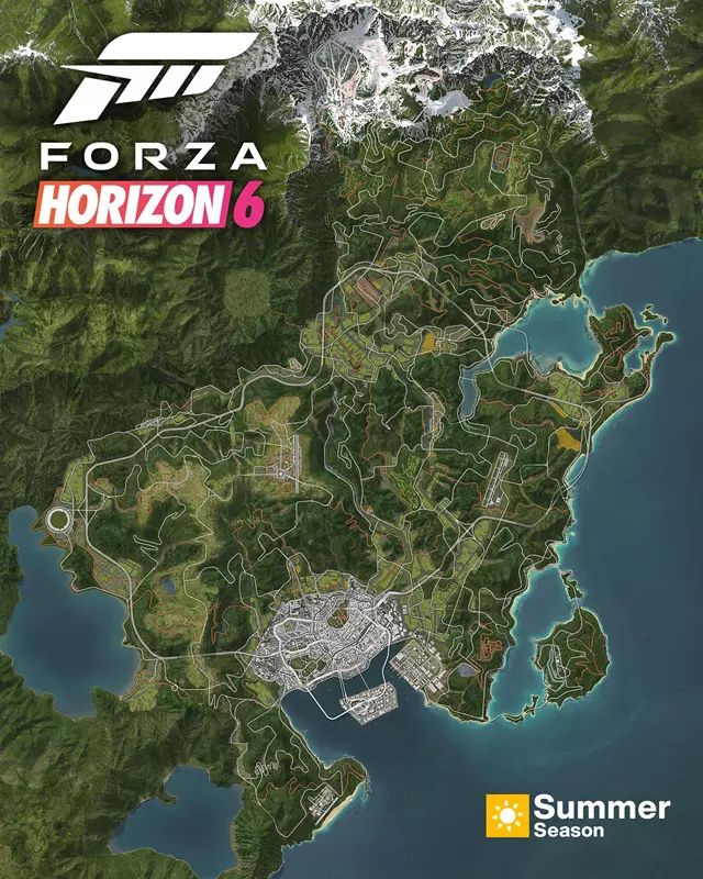 Forza Horizon 6 Karte