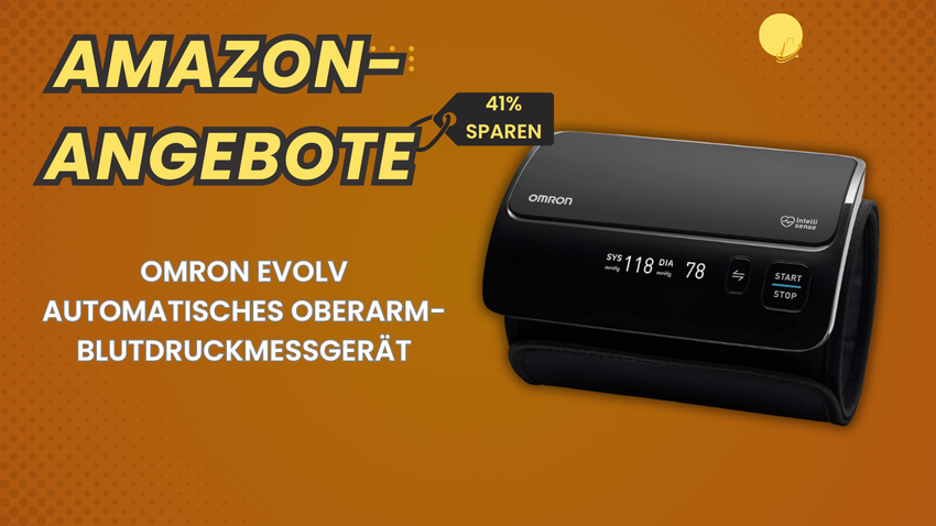 OMRON EVOLV Automatisches Oberarm-Blutdruckmessgerät – 41% günstiger für 114,50€!