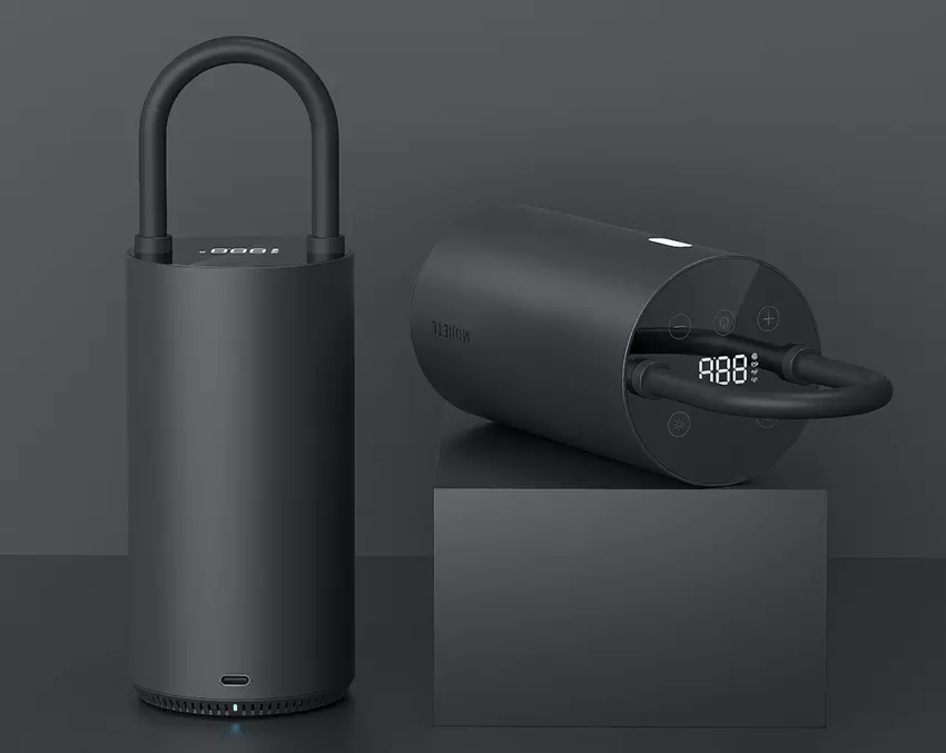 Mojietu Air Pump: tragbare Pumpe von Xiaomi Ökosystem mit Display und USB-C-Anschluss für $62