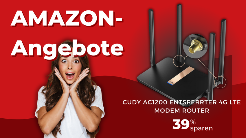 Cudy AC1200 LT500D 4G LTE Router – Sparen Sie 39% bei Amazon!