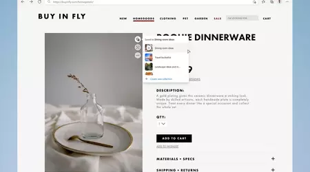 Eine Mini-Version von Pinterest und andere kleine Versionen werden zu Microsoft Edge hinzugefügt 