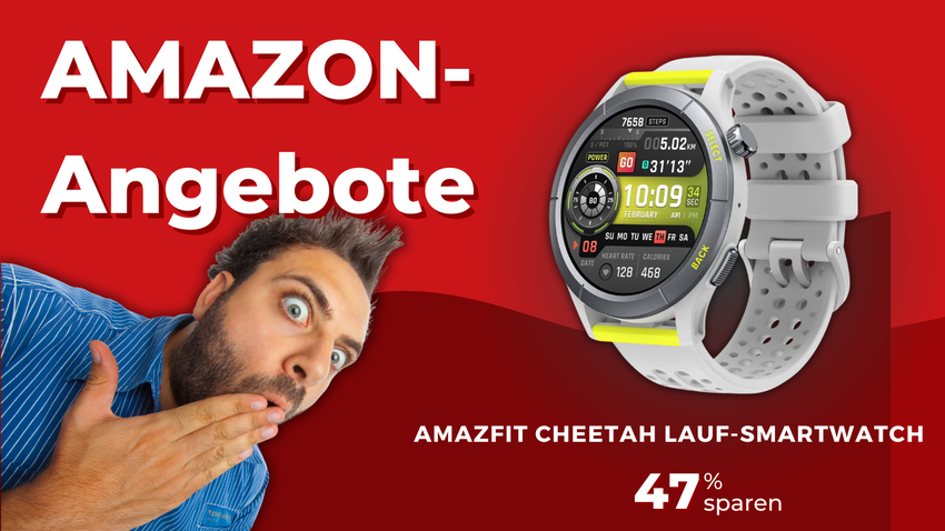 Amazfit Cheetah Lauf-Smartwatch – Jetzt 47% sparen bei Amazon