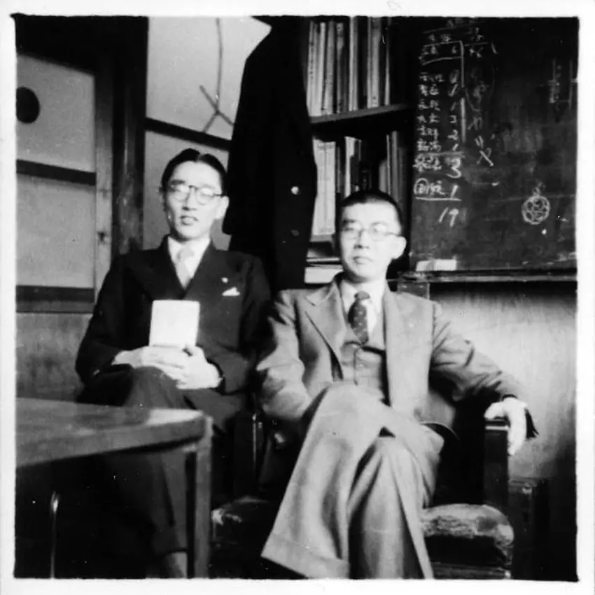 Akio Morita und Masaru Ibuka im Jahr 1946