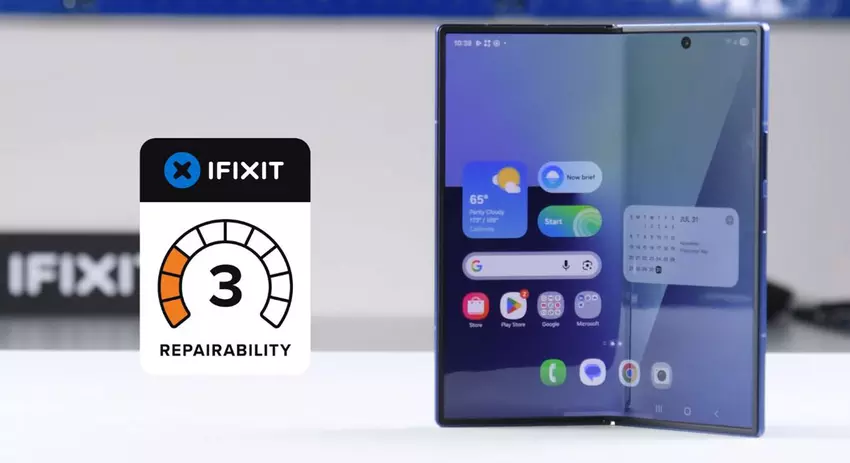 iFixit: Samsung Galaxy Z Fold7 erhielt eine 3/10 für die Reparierbarkeit