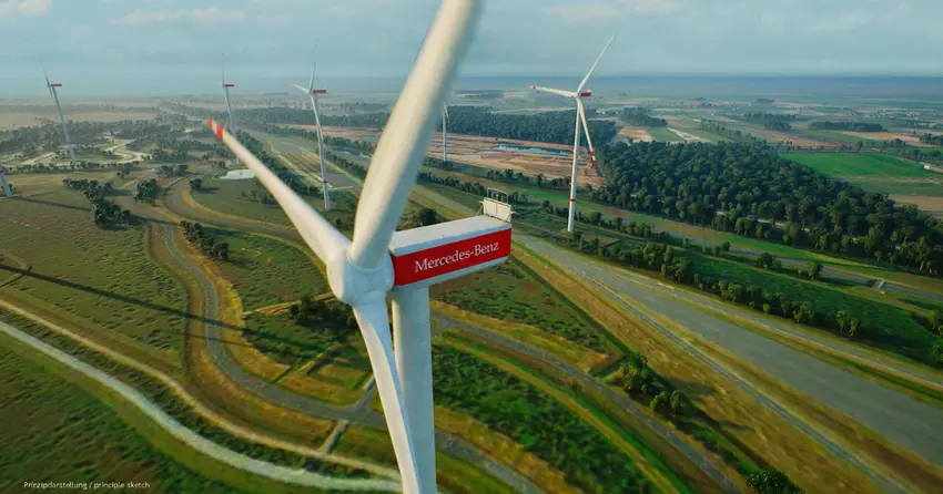 Mercedes-Benz baut sein eigenes Windkraftwerk in Deutschland