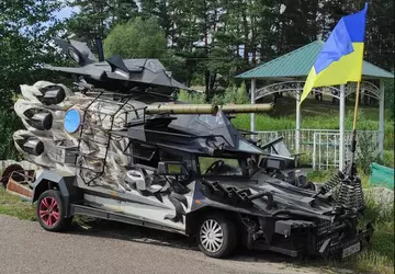 Ein Ukrainer baute ein brutales Auto ...