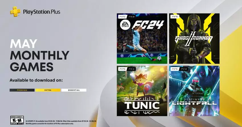 Alle PlayStation Plus-Abonnenten können sich bereits EA Sports FC 24, Ghostrunner 2, Tunic und Destiny 2: Lightfall sichern.