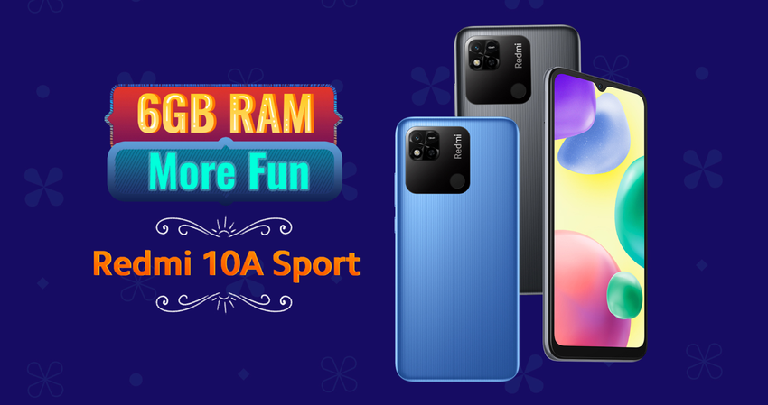 Redmi 10A Sport - Helio G25, 5000mAh und MIUI 12.5 für $135