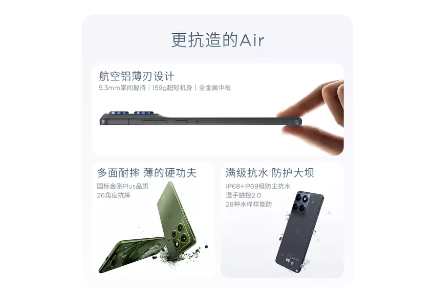 Motorola kündigt ihr ultra-dünnes Smartphone Moto X70 Air an — 4800 mAh mit einer Dicke von 6 mm