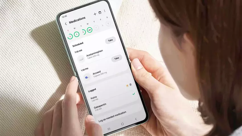 Mit Samsung Health können Sie Barcodes von Lebensmitteln scannen, um Kalorien zu erfassen