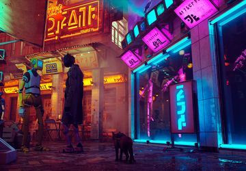 Stray, ein Spiel über eine Katze, ...