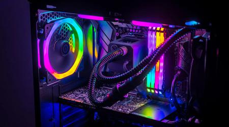 5 Computerkomponenten mit RGB-Beleuchtung
