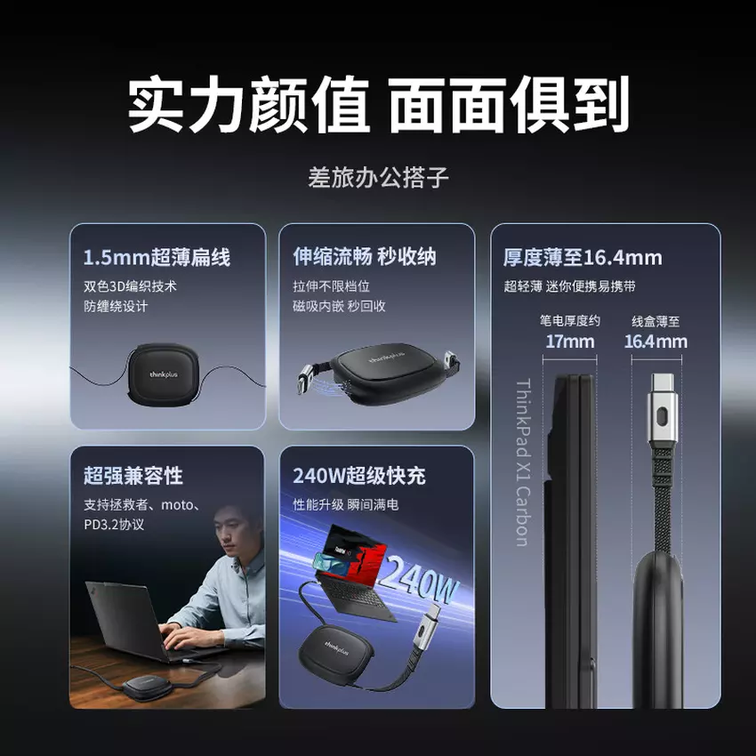 Lenovo Thinkplus Qingfeng Multifunctional Fast Charging Cable