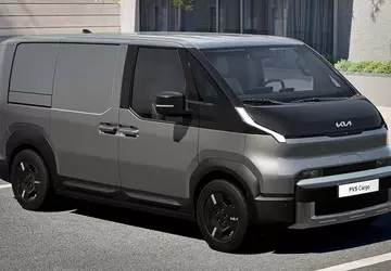 Das Außendesign des neuen Elektro-Vans Kia ...