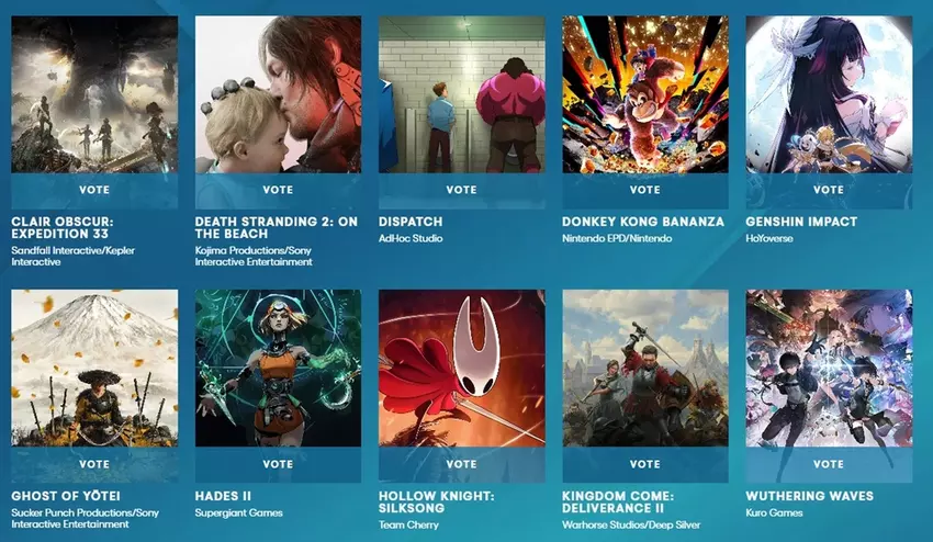 TGA 2025: die zweite Phase der Nutzerabstimmung hat begonnen - mach mit!