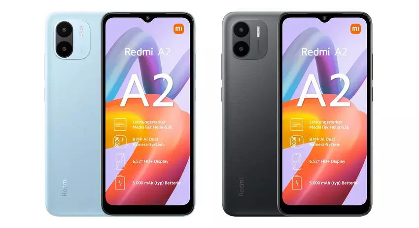 Xiaomi bereitet die Markteinführung des Budget-Smartphones Redmi A2 mit Dual-Kamera, MediaTek Helio G36 Chip und einem Preis unter 100 Euro vor