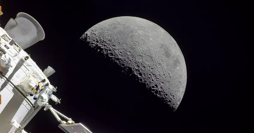 Orion-Raumschiff hat den Mond mit einer GoPro Hero 4 Black Action-Kamera fotografiert