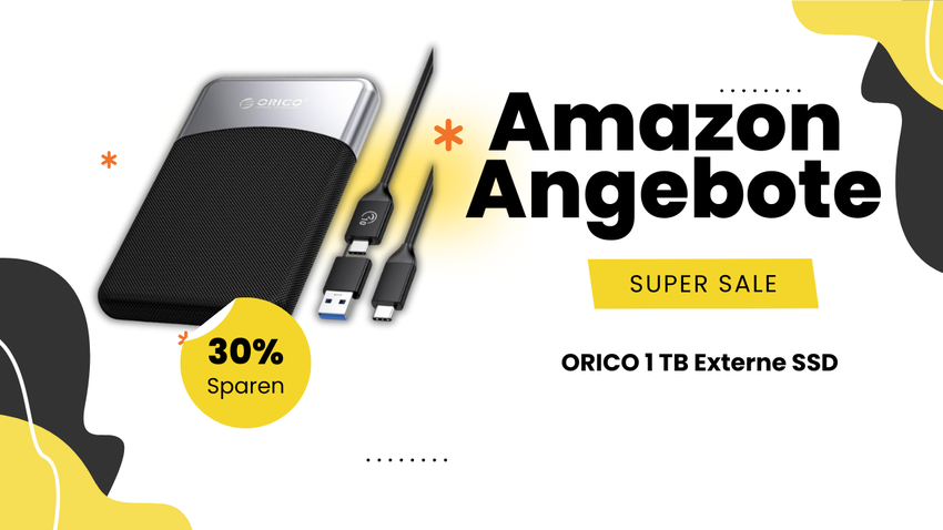 ORICO 1 TB Externe SSD – Jetzt 27€ günstiger!