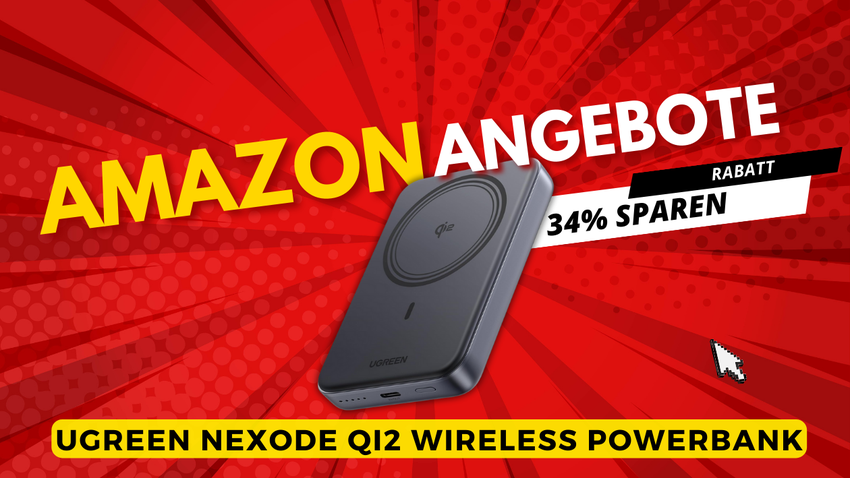 UGREEN Nexode Qi2 Wireless Powerbank 10000mAh – Jetzt 17€ günstiger!